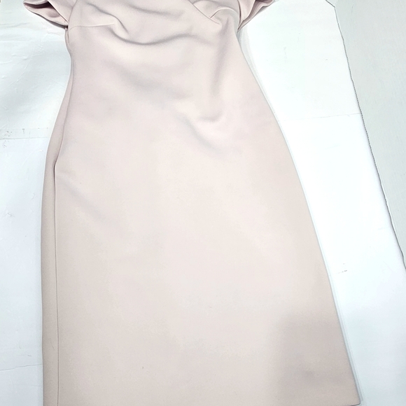 Calvin Klein Blush Pink Off-Shoulder Midi Dress Sz 4 Womens - Picture 13 of 13